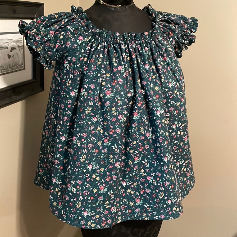 Homemade peasant blouse.